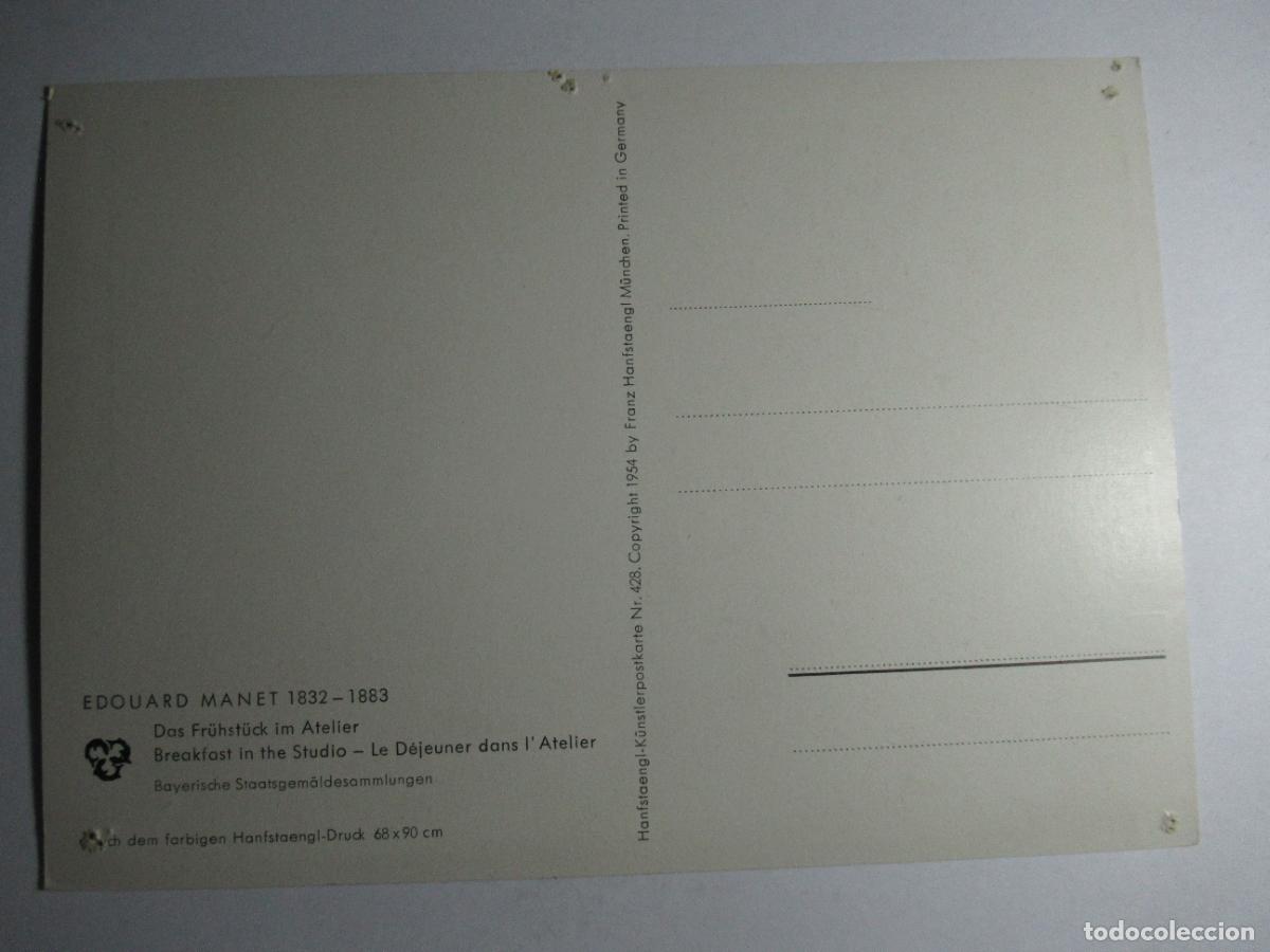 Postales: Edouard Manet - Agujeros de chincheta - Foto 2