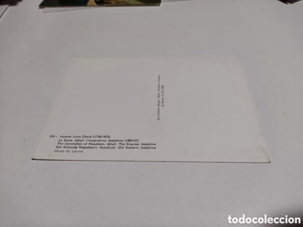 Postales: Postal Arte Jacques Louis David - Foto 2