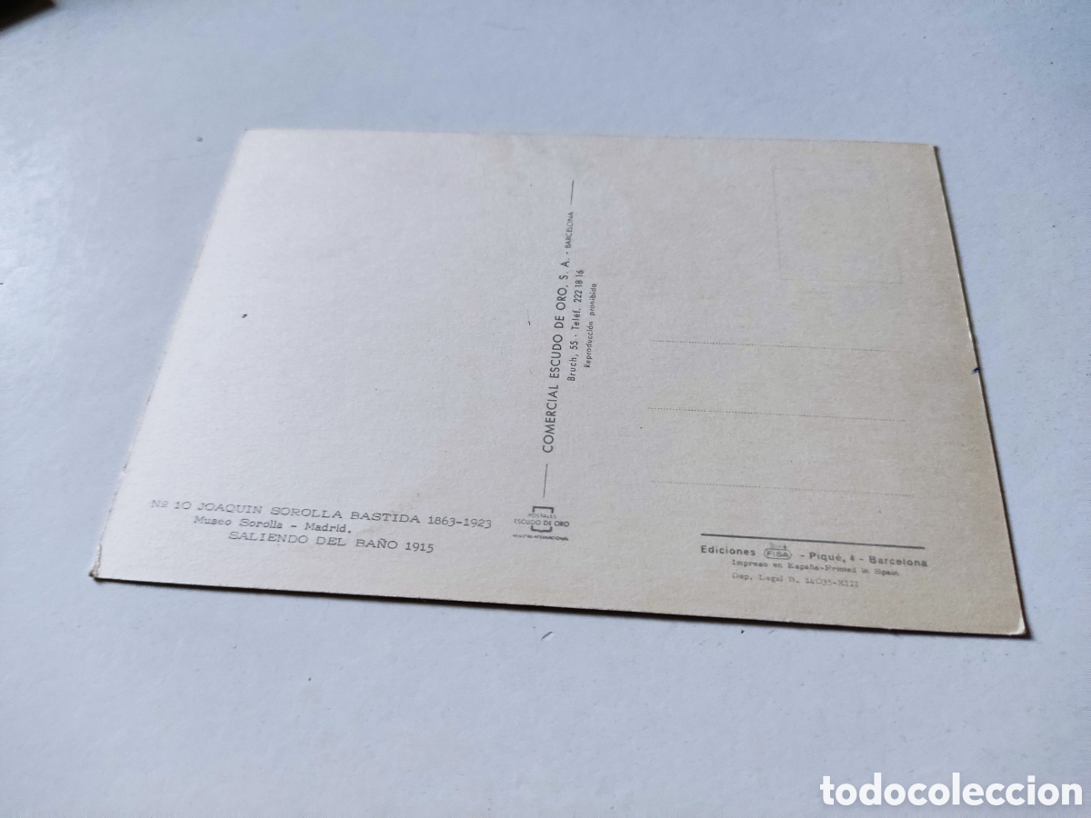 Postales: Postal Joaqu&iacute;n Sorolla, Arte - Foto 2
