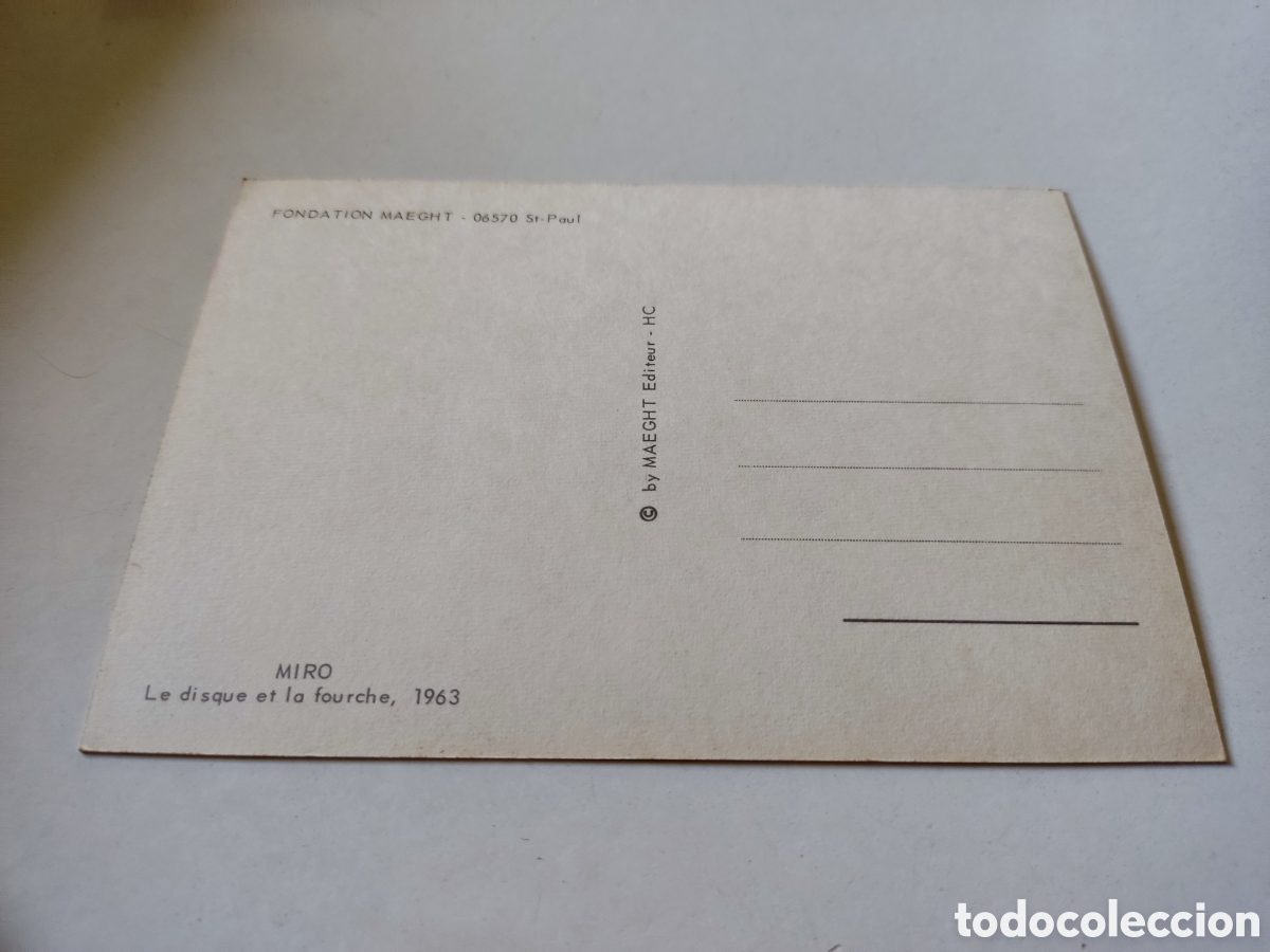 Postales: Postal fundation Maeght, MIR&Oacute; - Foto 2