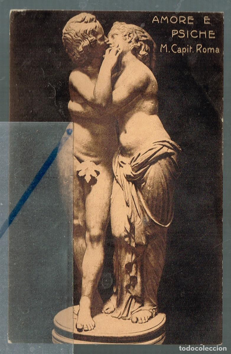 Postkarten: B/N S/C CAPIT. EROS E PSIQUE (la estatua real no lleva hoja de parra) - 174 F. ALTEROCCA TERNI - P52