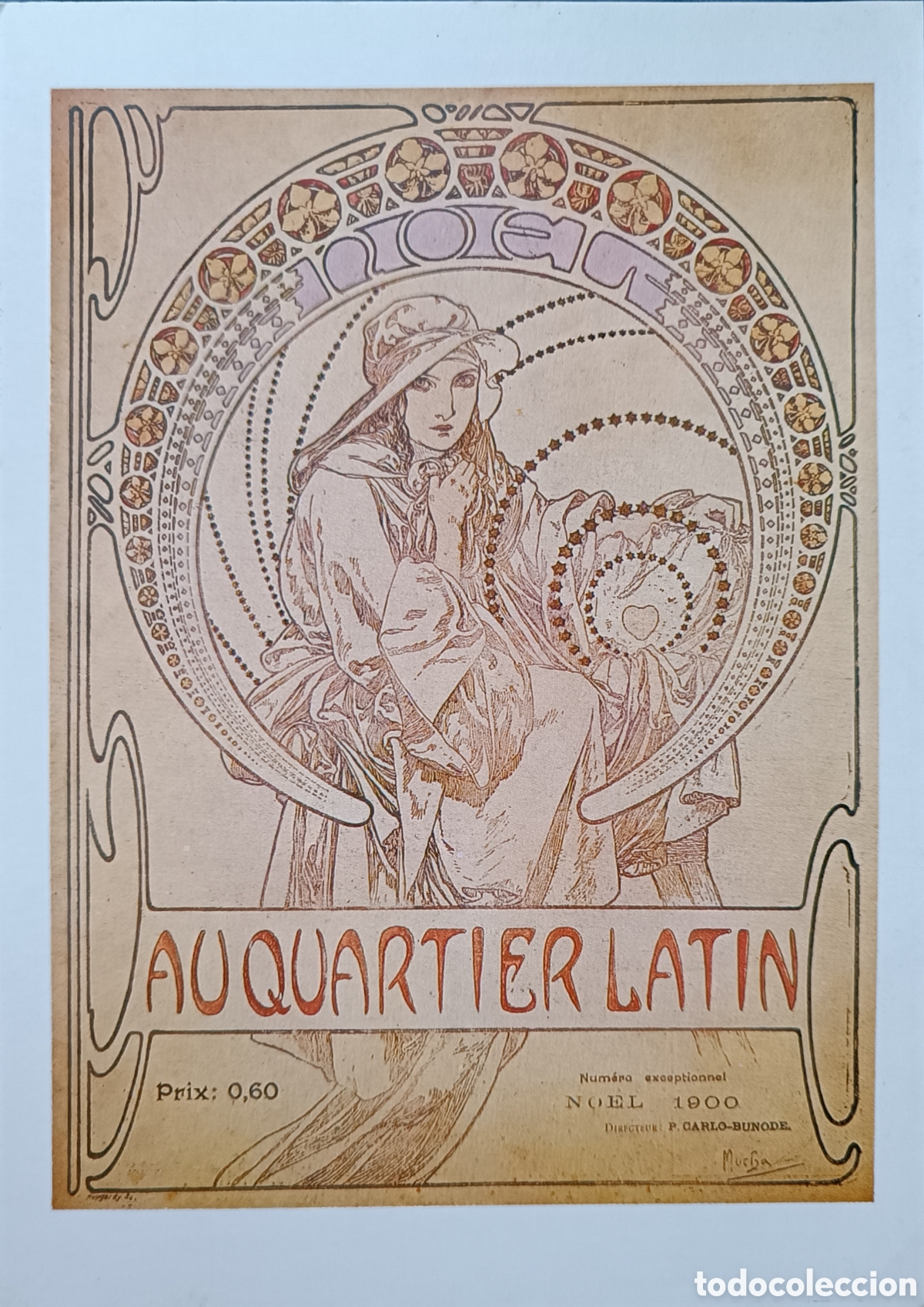 Postales: LOTE 4 POSTALES MODERNISTAS. ALPHONSE MUCHA - Foto 3