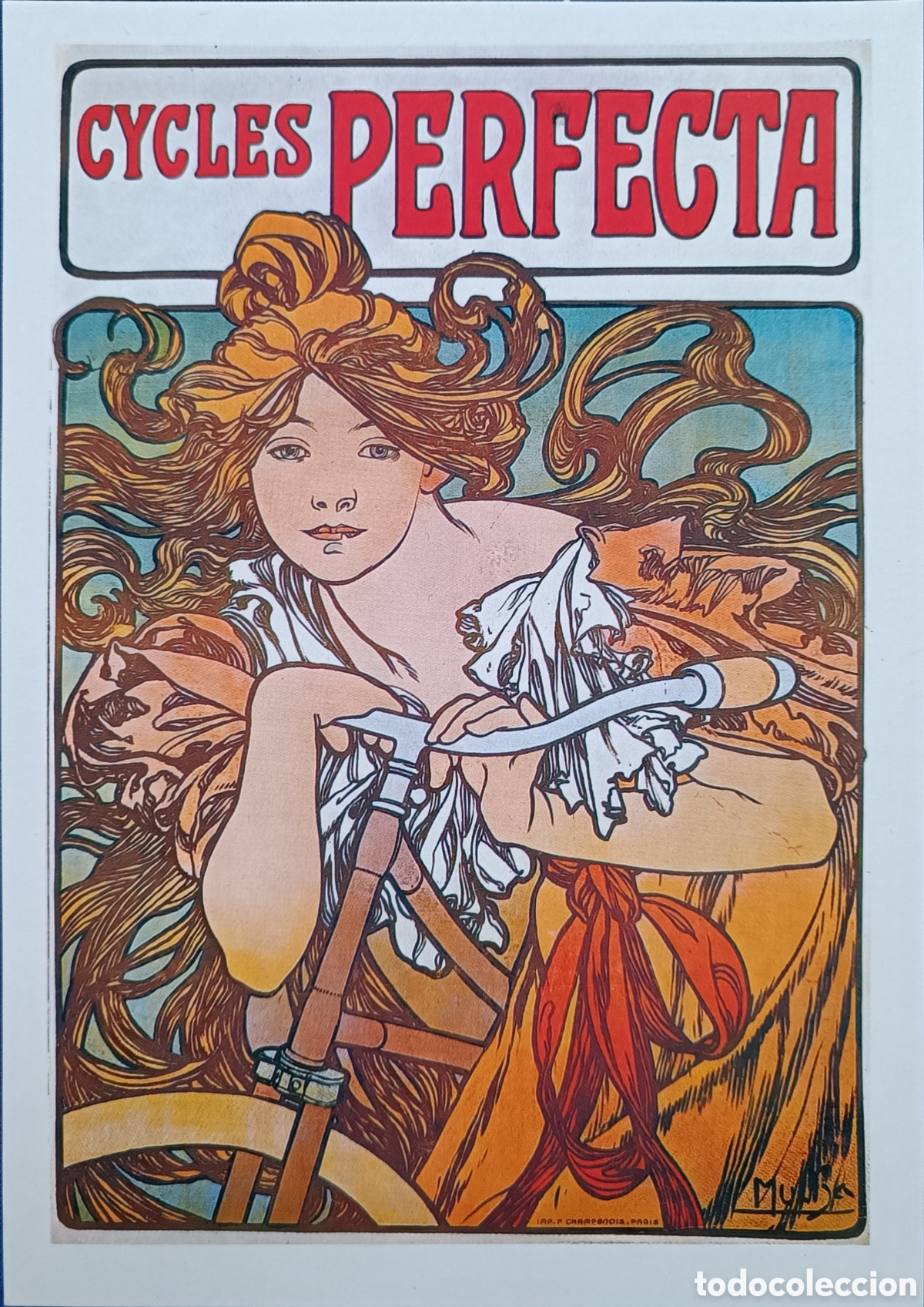 Postales: LOTE 4 POSTALES MODERNISTAS. ALPHONSE MUCHA - Foto 5