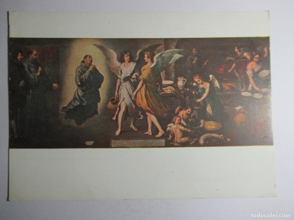 Postales: Murillo - La Cocina de los &Aacute;ngeles - Museo del Louvre - Foto 1