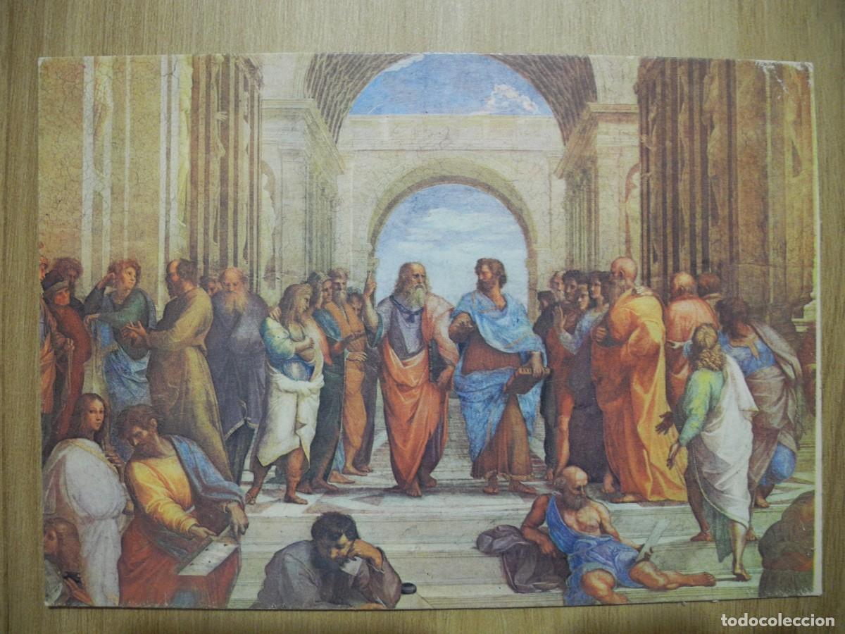 Postales: Escuela de Atenas. Rafael. Nueva. - Foto 1