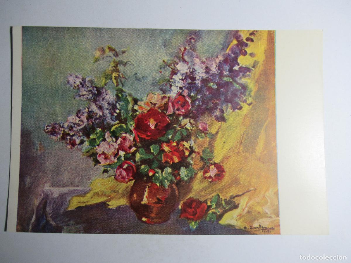 Postales: Postal Flores - Domingo Carles - Foto 1