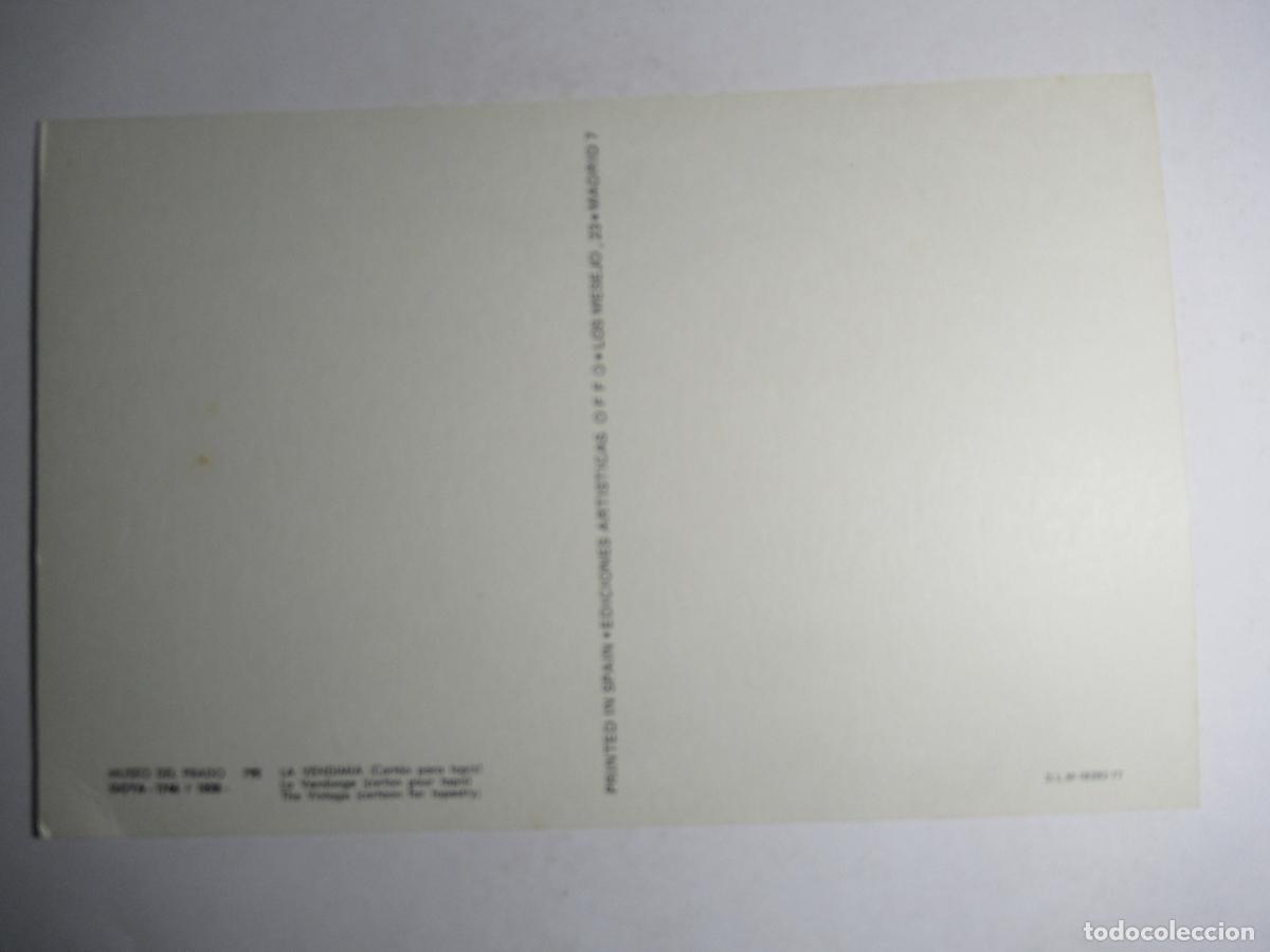 Postales: Goya - La Vendimia - Museo del Prado - Foto 2