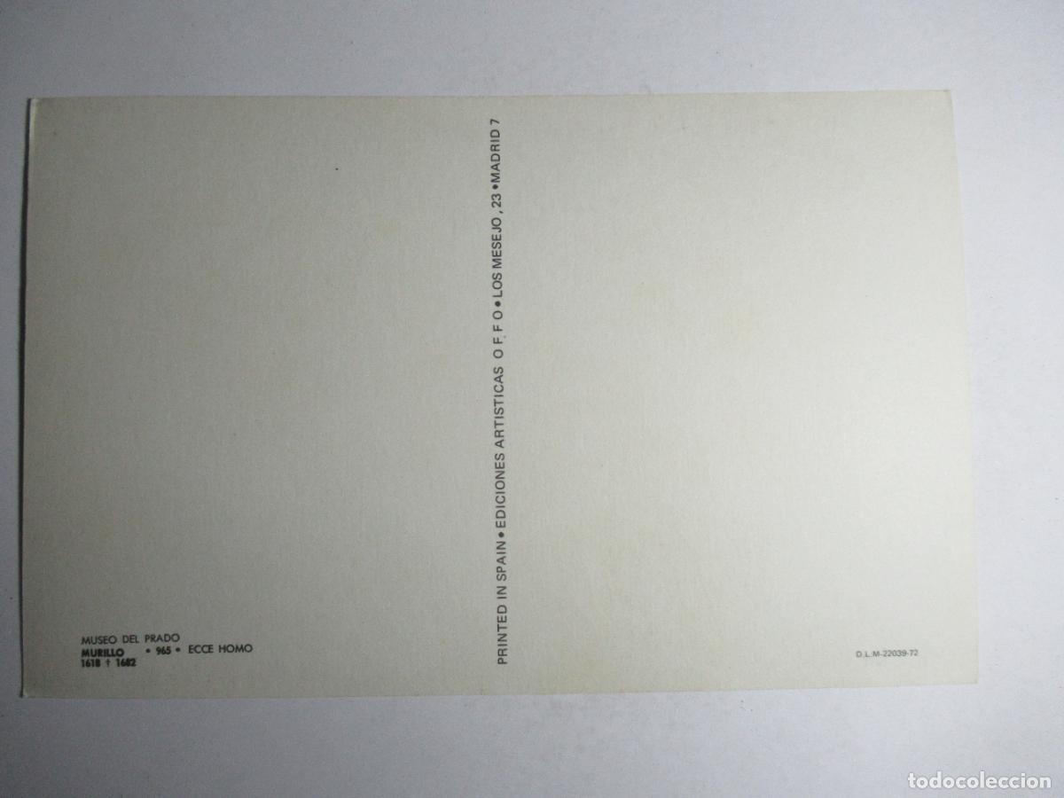 Postales: Murillo - Ecce Homo - Museo del Prado - Foto 2