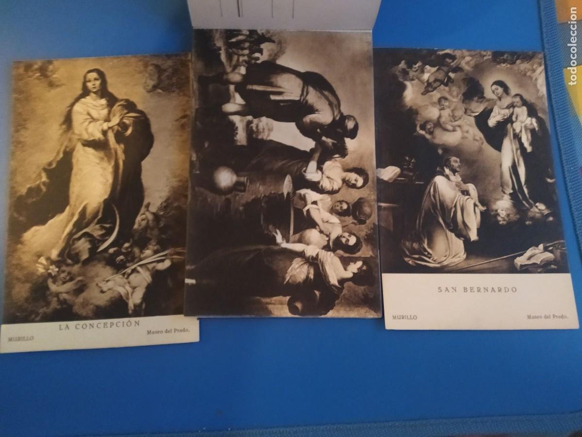 Postales: Museo del Prado Murillo Heliotipia Kallmeyer y Gautier. - Foto 3