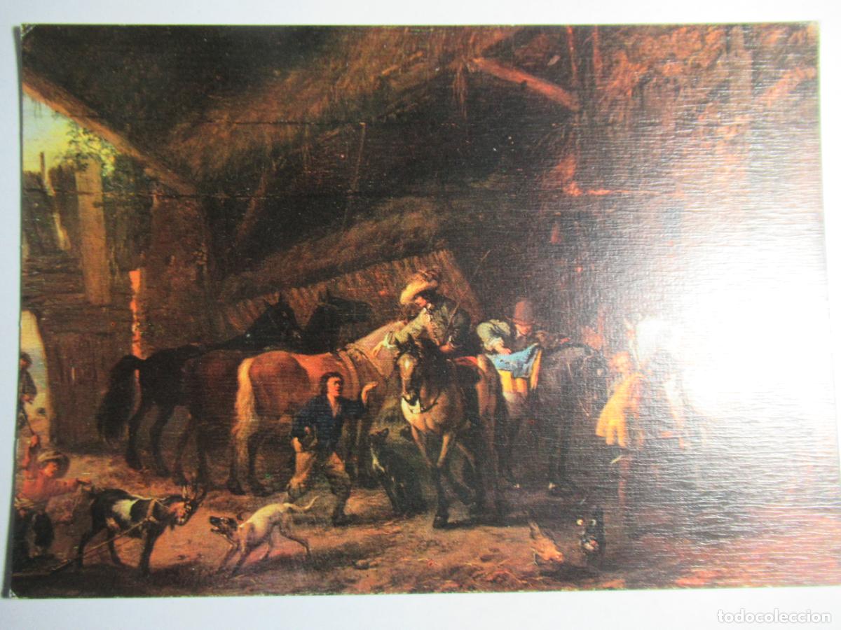Postales: Philips Wouwerman - Salida de la Posada - Museo del Prado - Foto 1