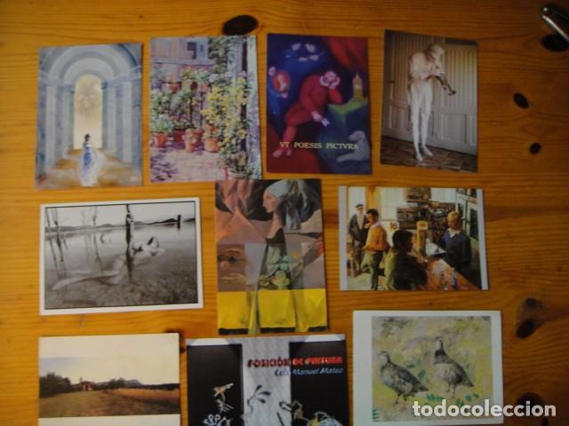Postales: 10 tarjetas de exposiciones de arte