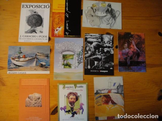 Postales: 10 tarjetas de exposiciones de arte