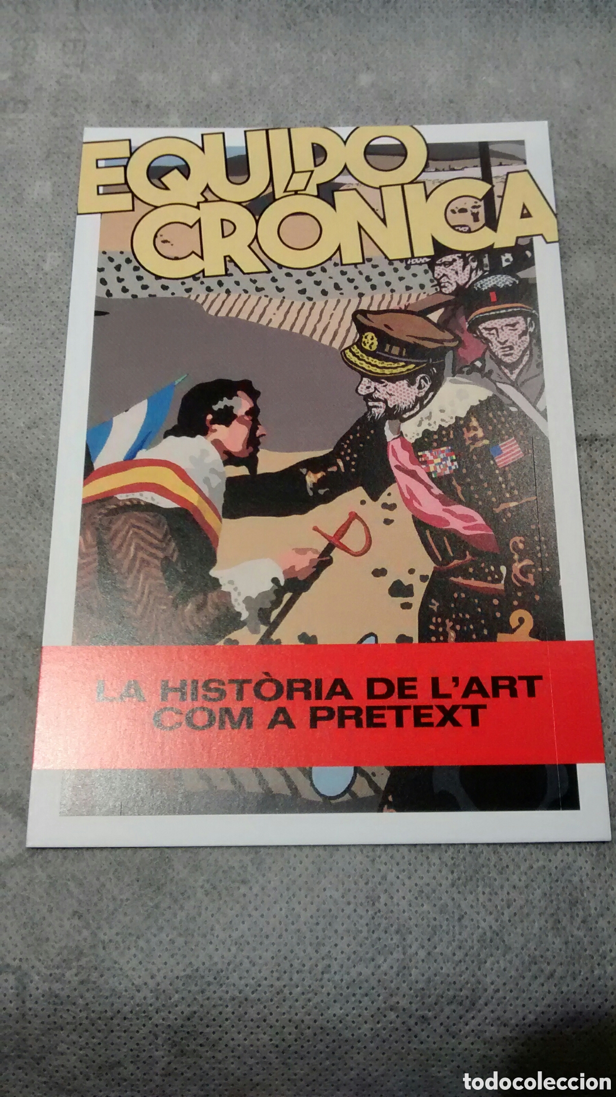 Postales: SIMIL POSTAL EXPOSICIO LA HISTORIA DE L&acute;ART COM A PRETEXT. EQUIPO CRONICA (FUNDACIO SU&Ntilde;OL)