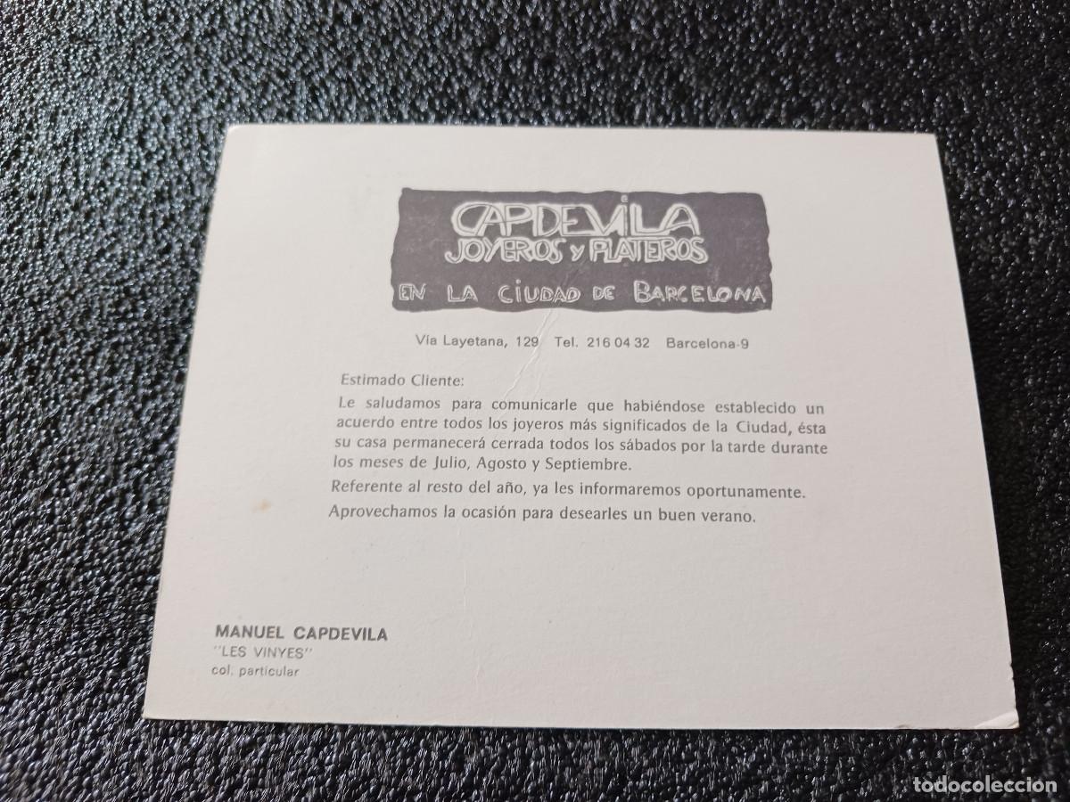 Postales: capdevila joyeros, les vinyes, manuel capdevila - Foto 2