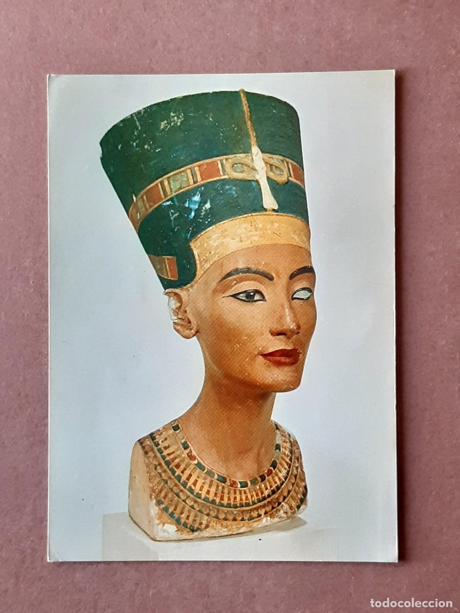 Postales: POSTAL B&Uuml;STE DER K&Ouml;NIGIN NOFRETETE. NEFERTITI. BERLIN. ESCRITA SIN CIRCULAR 1980.