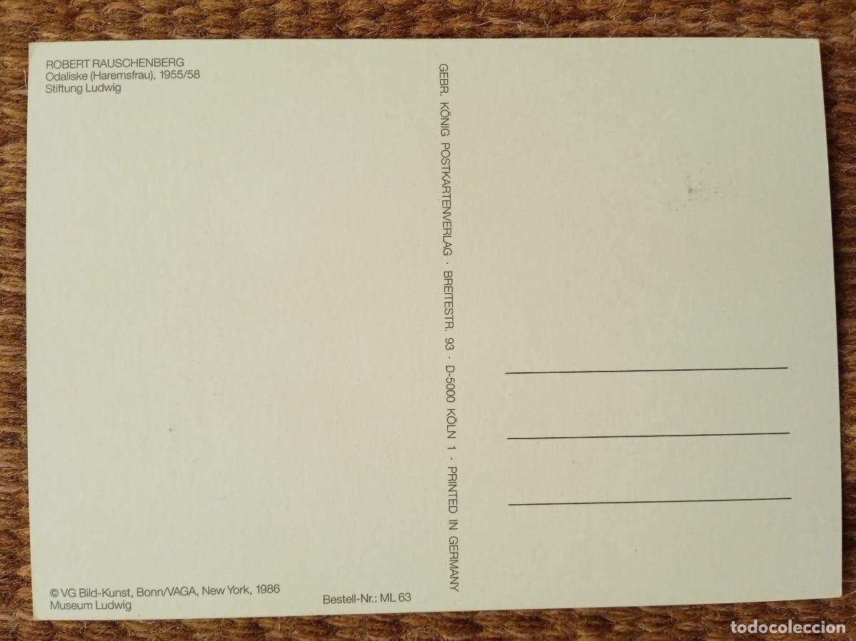 Postales: ROBERT RAUSCHENBERG - ODALISCA 1955 - Foto 2