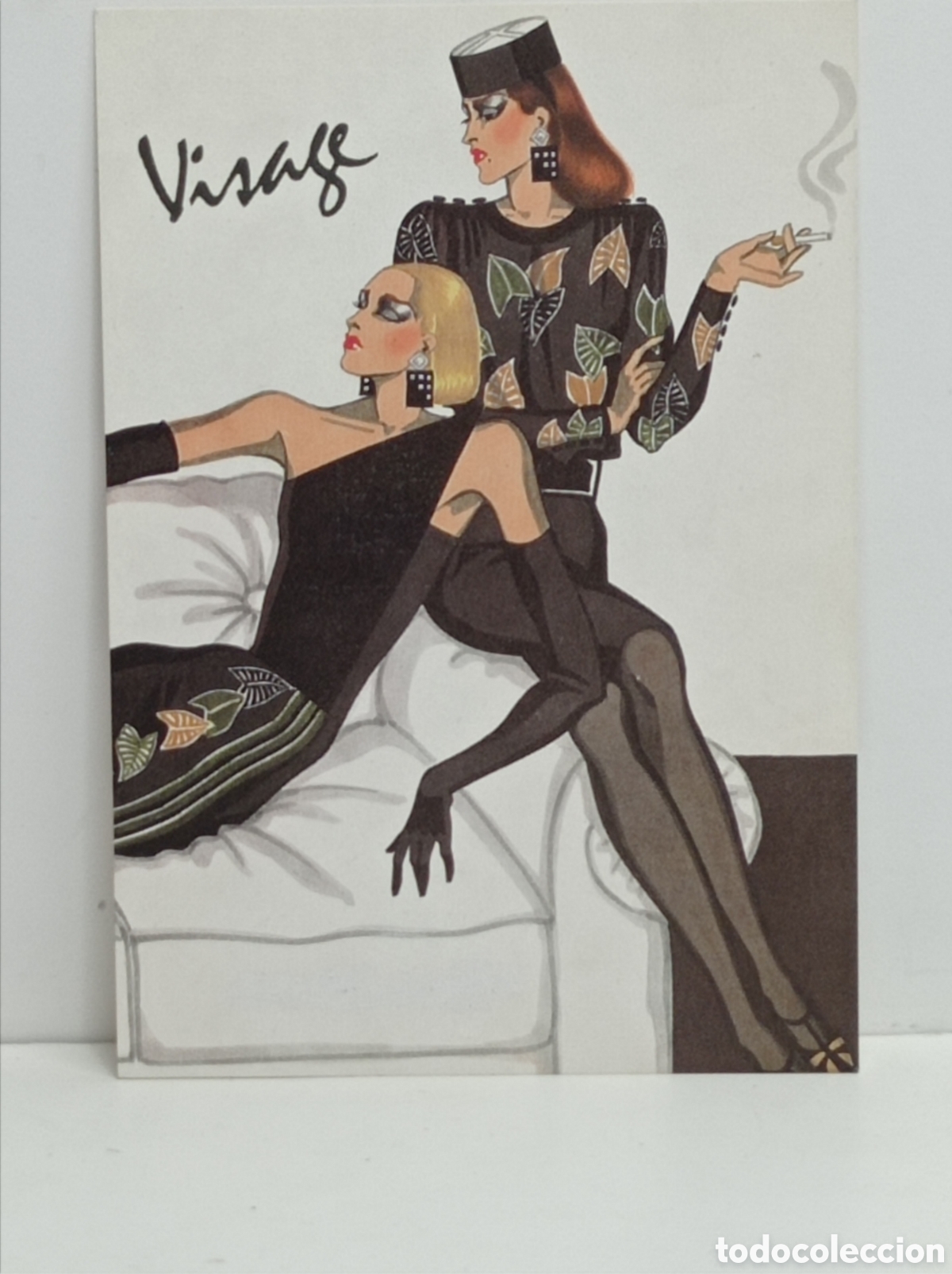 Postales: (sin referenciar), VISAGE. TIENDA MODA BCN 80s - Foto 1