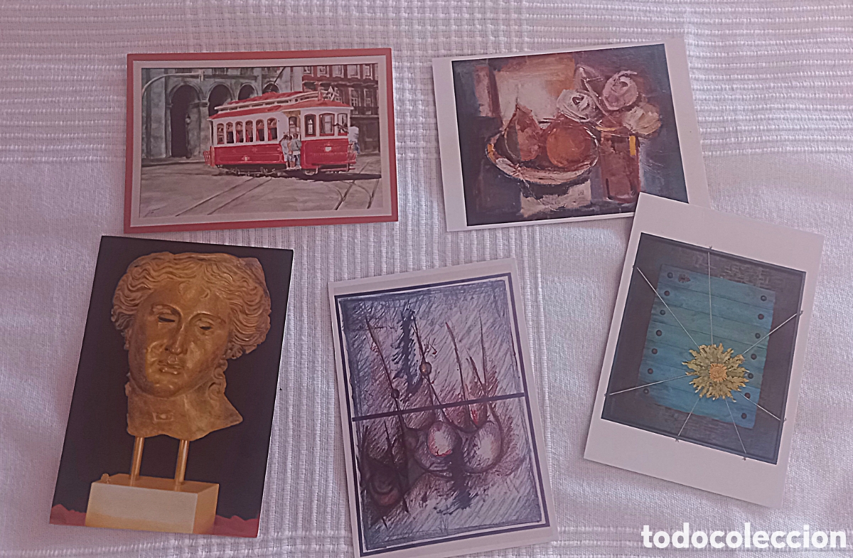 Postales: Lote de 5 postales de exposiciones - Foto 1