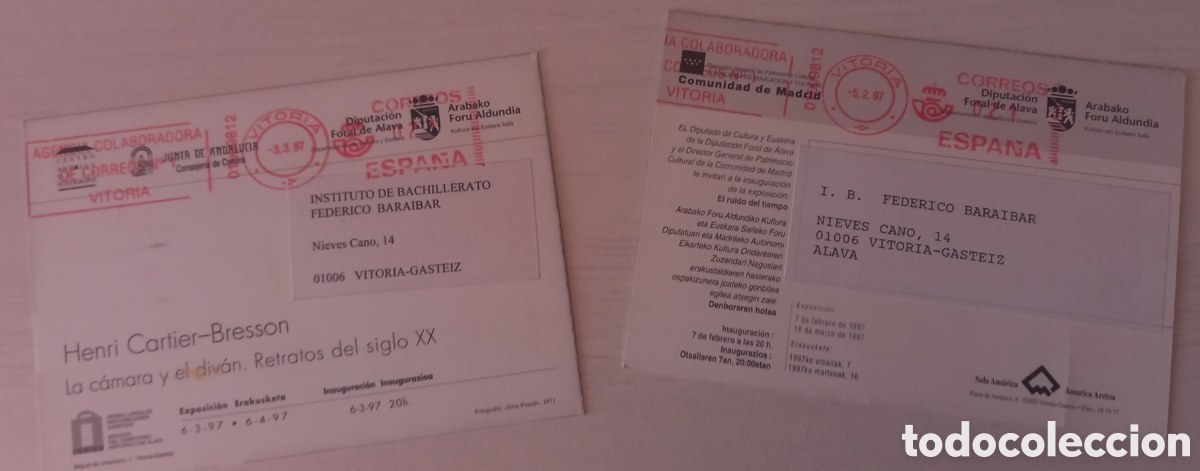 Postales: Dos postales de dos exposiciones noventeras - Foto 2