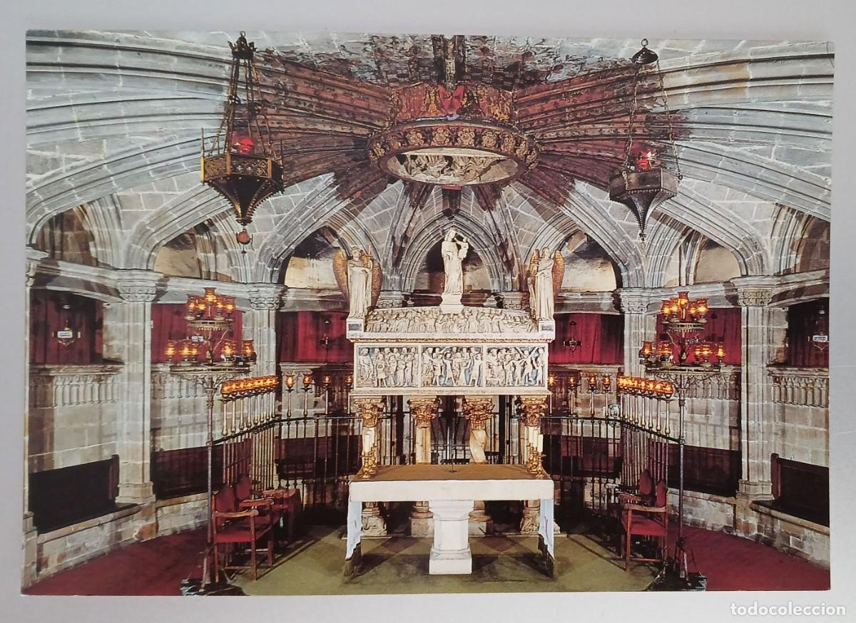 Postales: Tarjeta postal antigua. Cripta de Santa Eulalia. Catedral de Barcelona - Foto 1