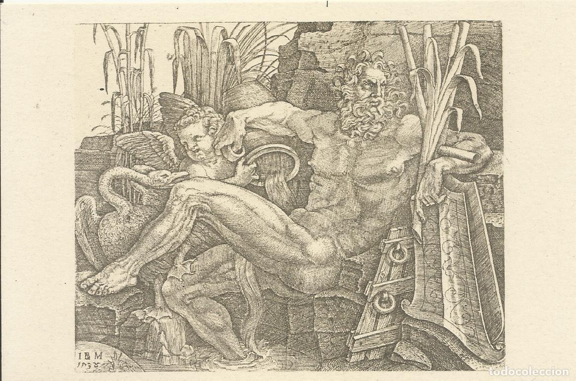 Postales: Postal. Arte. G. B. Scultori. Alegor&iacute;a del Po. Seix Barral. 10x15 cm.