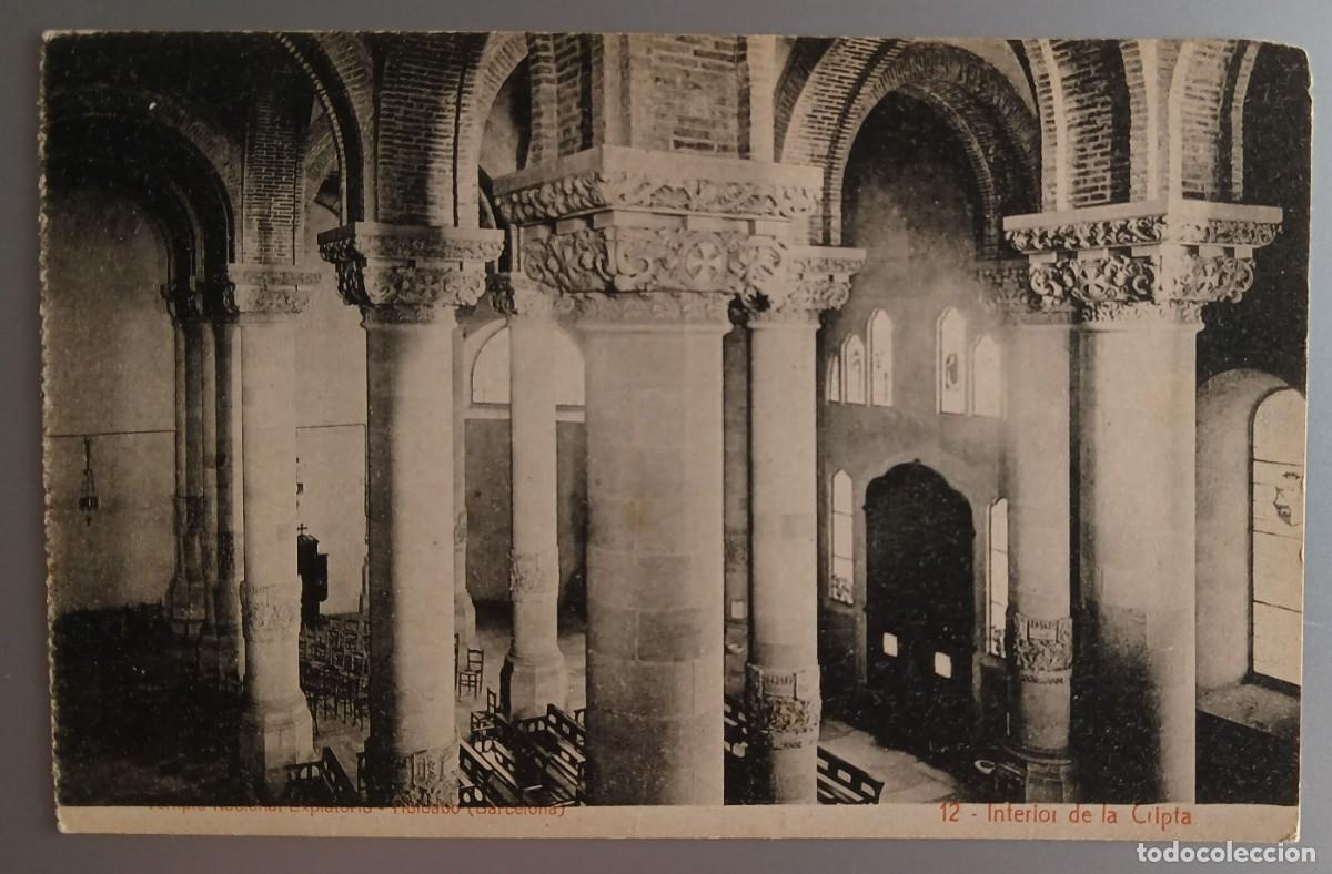 Postales: Tarjeta postal antigua. Barcelona. Bas&iacute;lica de Montserrat. Interior de la Cripta - Foto 1