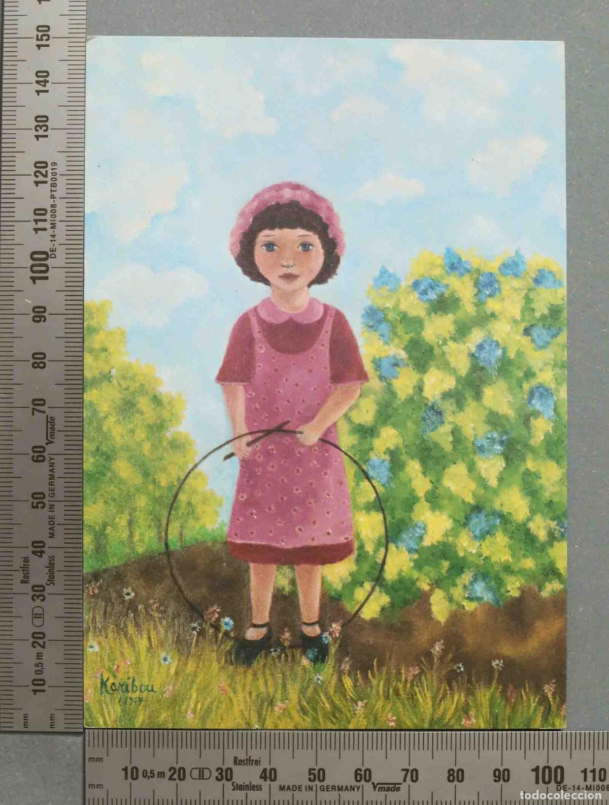Postales: POSTAL. Ref. 2116 - KARIBOU fillette au Cerceau - Foto 1