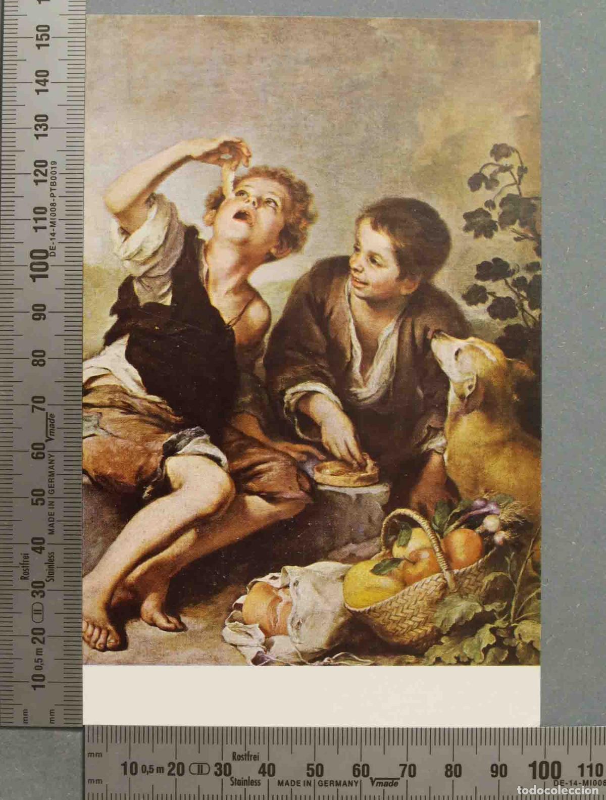 Postales: POSTAL. NI&Ntilde;OS COMIENDO PASTELES MURILLO - Foto 1