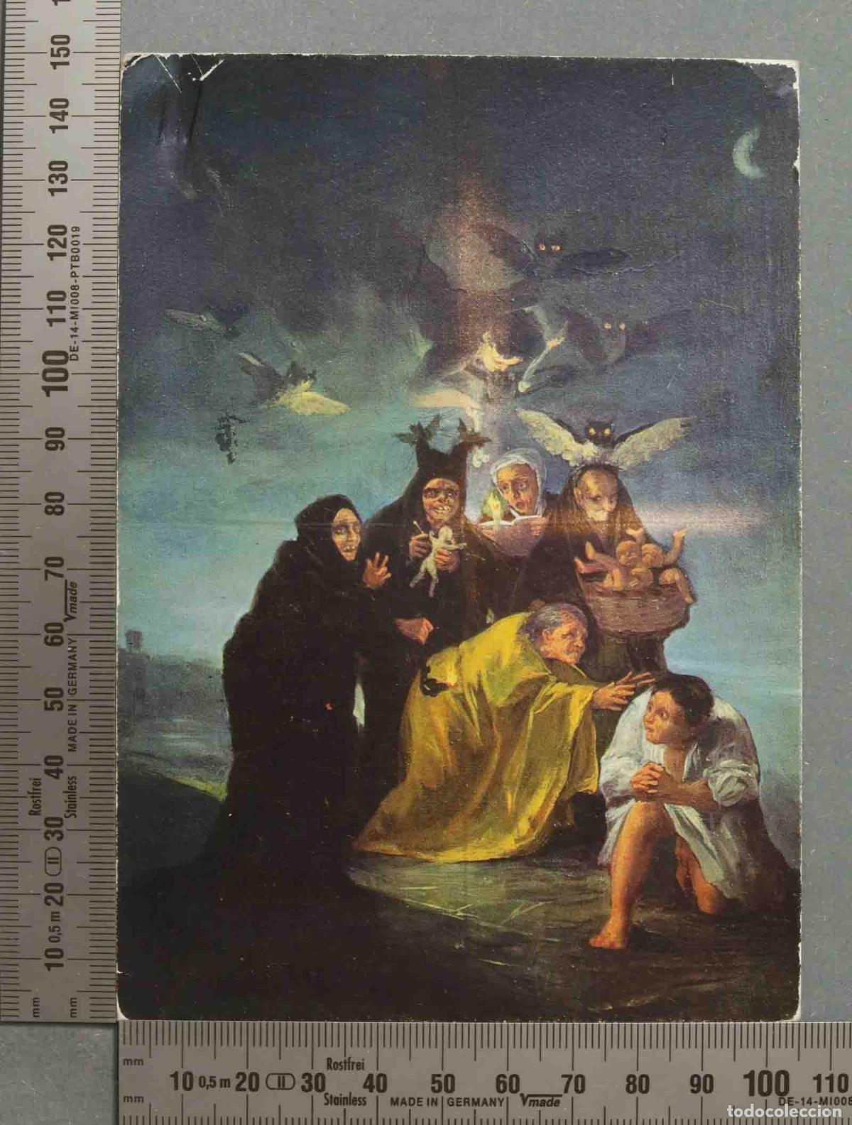 Postales: POSTAL. GOYA Escena de brujas. - Foto 1