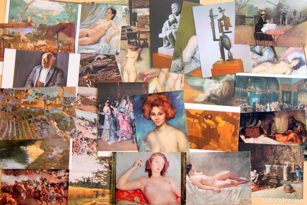 Postales: MUSEO DE ARTE MODERNO DE BARCELONA: LOTE 28 POSTALES CUADROS ACTUALMENTE EN MNAC