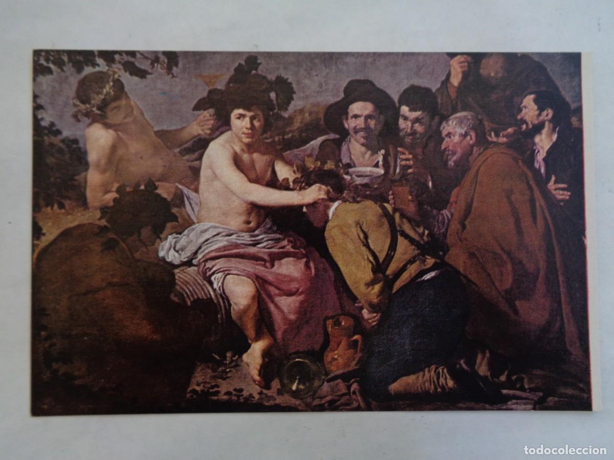 Postales: POSTAL DE PINTURA DE VELAZQUEZ : LOS BORRACHOS . MUSEO DEL PRADO . A&Ntilde;OS 60