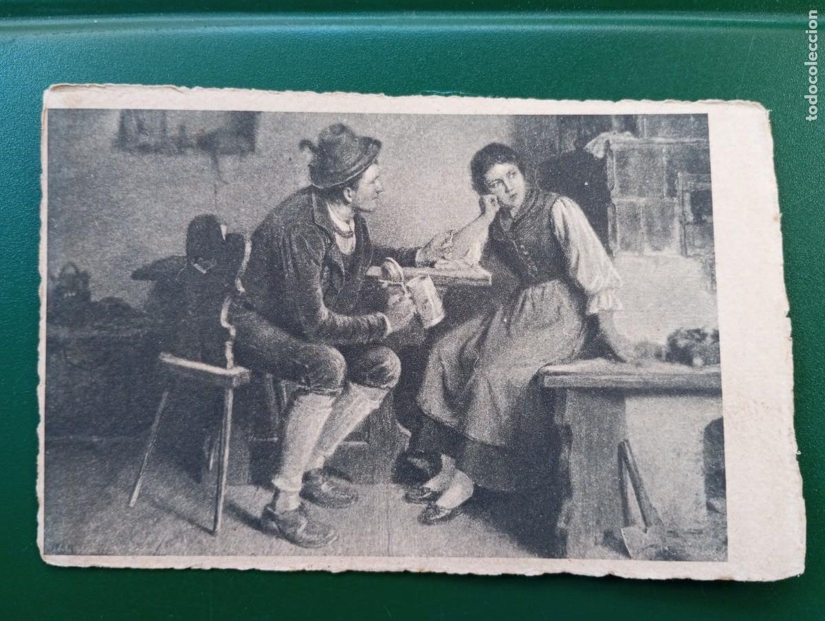 Postales: ANTIGUA POSTAL. &rdquo; EN LA TABERNA&rdquo; - Foto 1