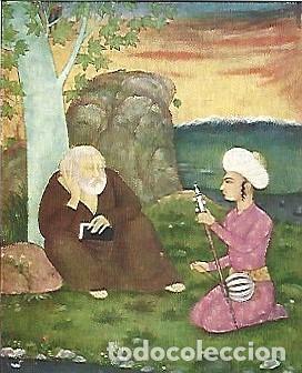 Postales: India ** & Rauwolfia Serpentina Benth, El Pr&iacute;ncipe y el Ermita&ntilde;o, PUB Raupina, Pintura Mogbul (67)