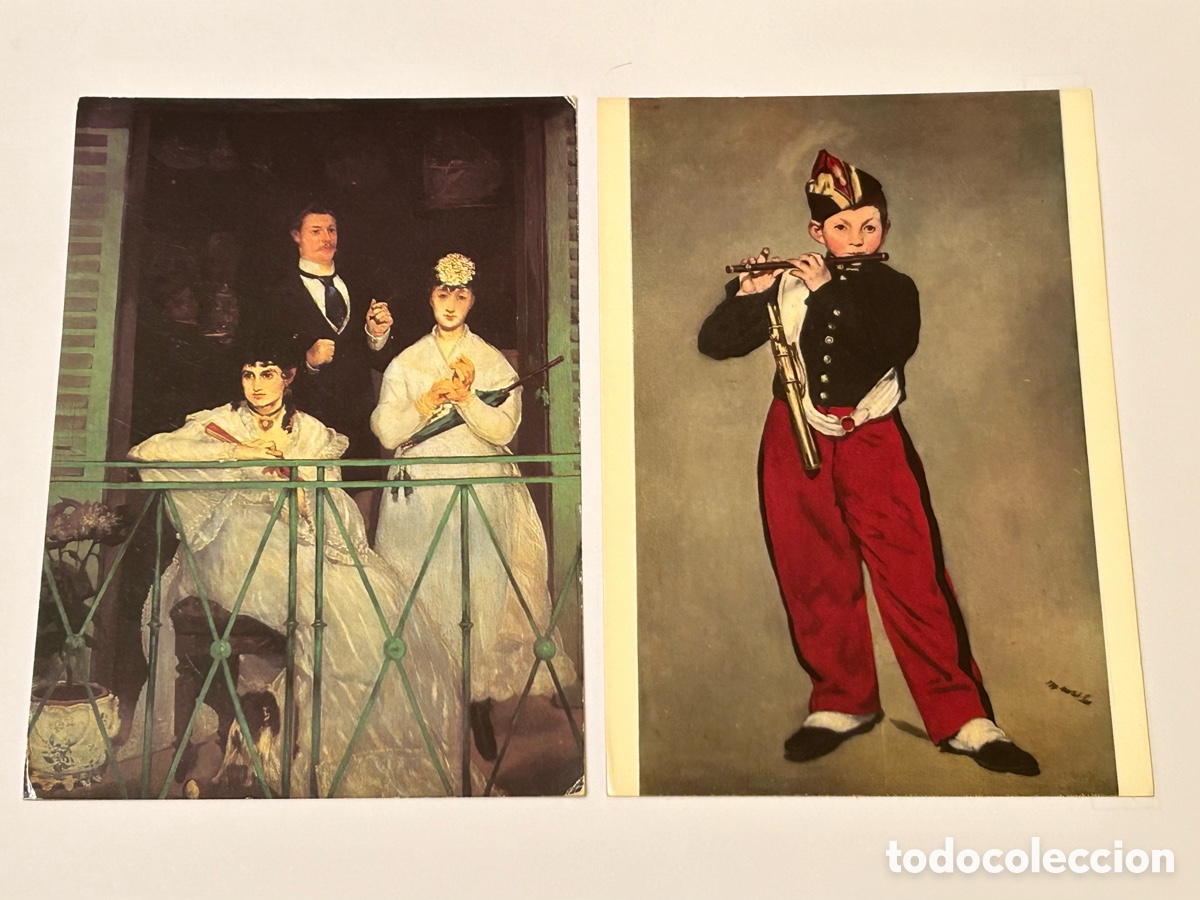 Postales: 2 TARJETAS POSTALES SIN CIRCULAR. ARTE. PINTURA. MANET. ITALIA