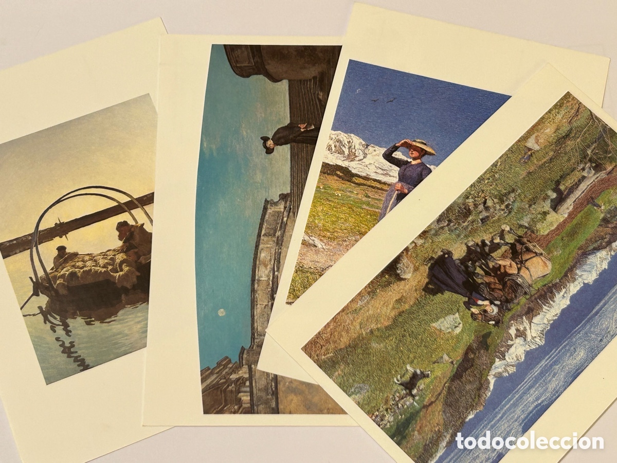 Postales: 4 TARJETAS POSTALES SIN CIRCULAR. ARTE. GIOVANNI SEGANTINI. PINTURA. ITALIA