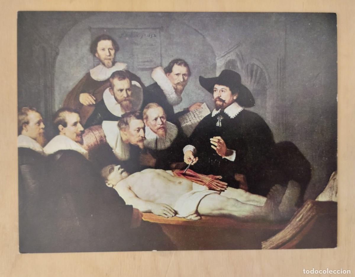 Postkarten: Postal de obra de arte &rdquo;Lecci&oacute;n de Anatom&iacute;a&rdquo; de Rembrandt