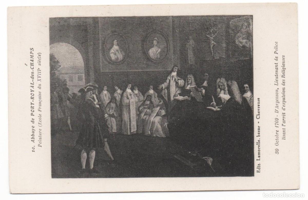 Postcards: Postal principios del XX - Pintura Escuela Francesa del XVIII-Abad&iacute;a de Port-Royal des Champs