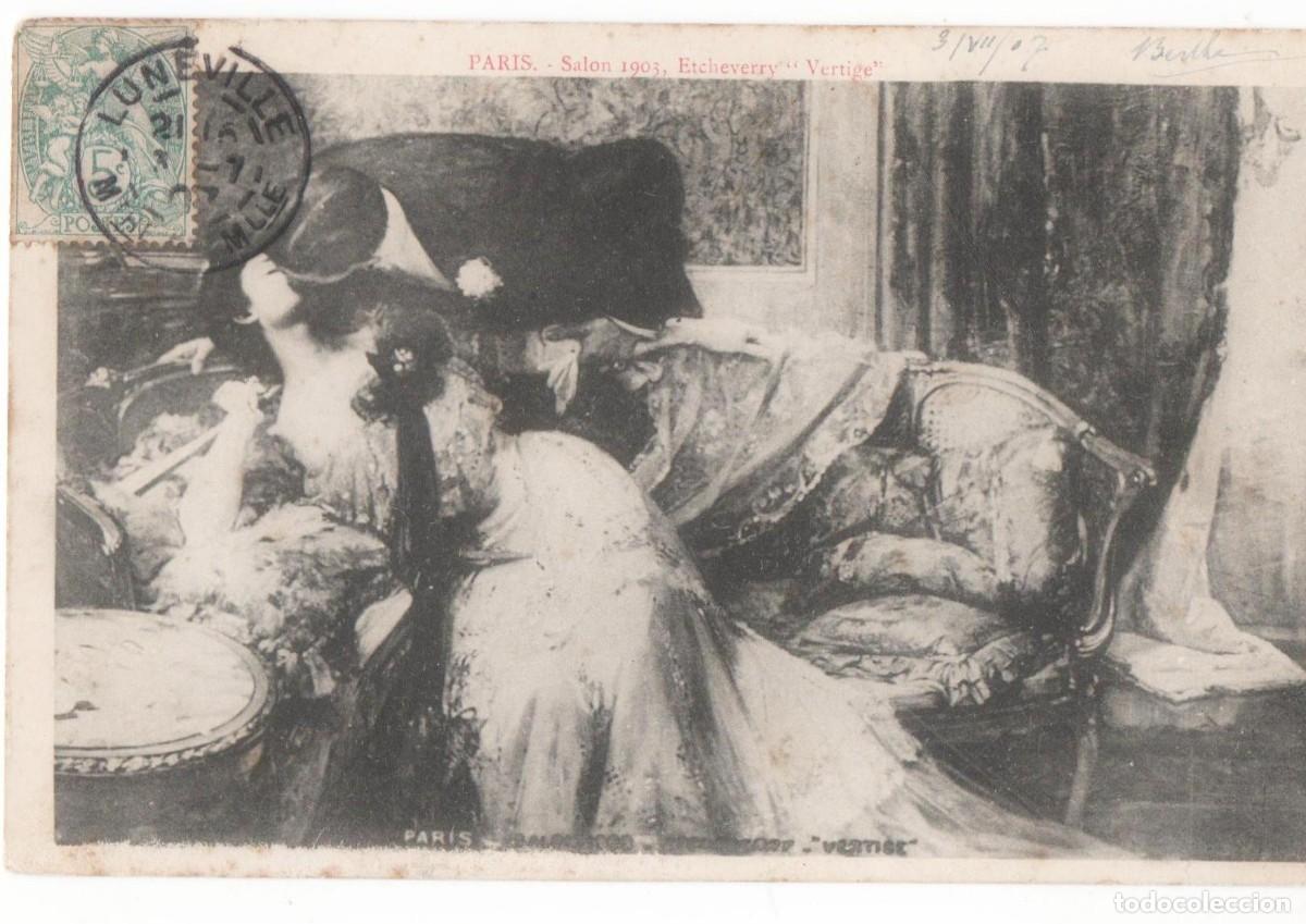 Postais: Postal principios del XX -Sal&oacute;n 1903-Echeverry-V&eacute;rtigo---circulada-