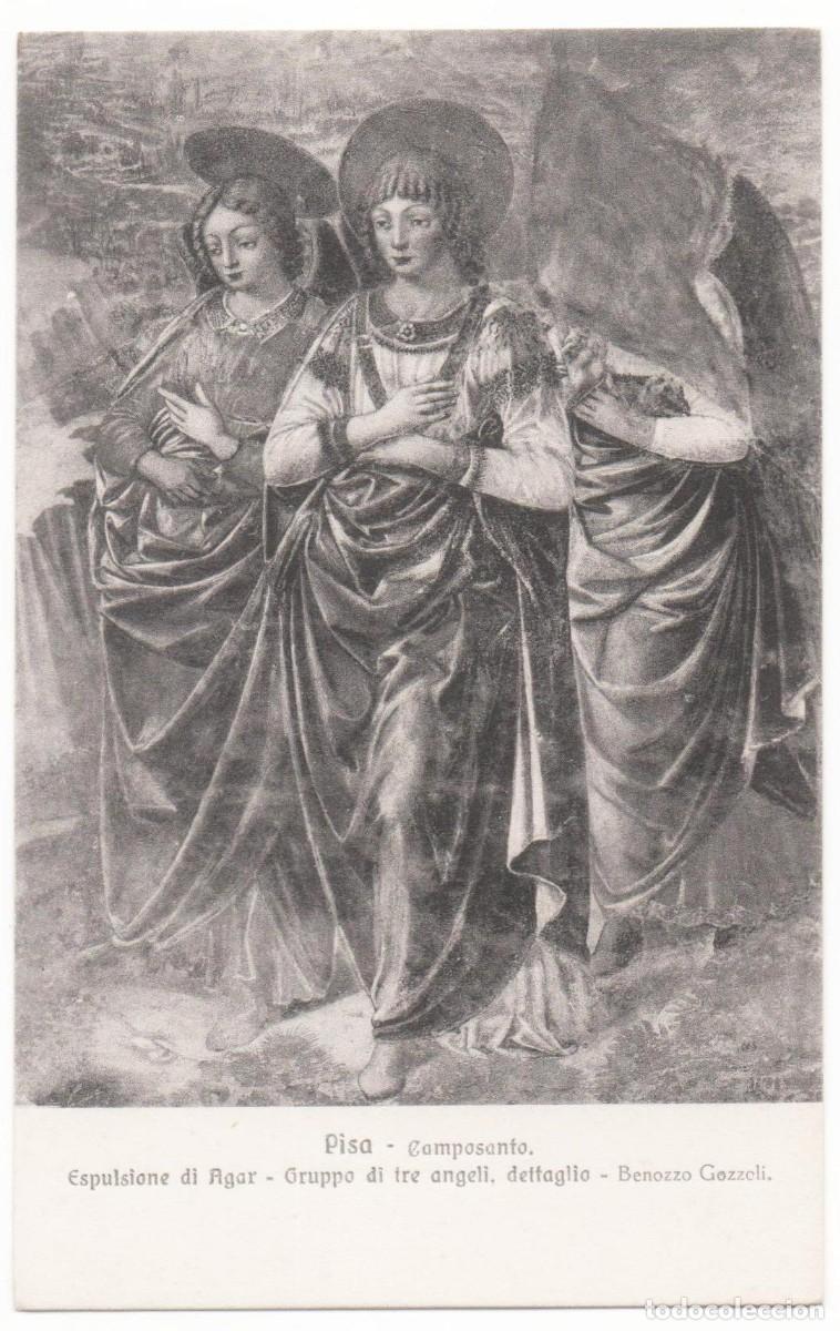 Postais: Postal principios del XX-Pisa-Camposanto-Expulsi&oacute;n de Agar-Benozzo Gozzeli-sin circular-