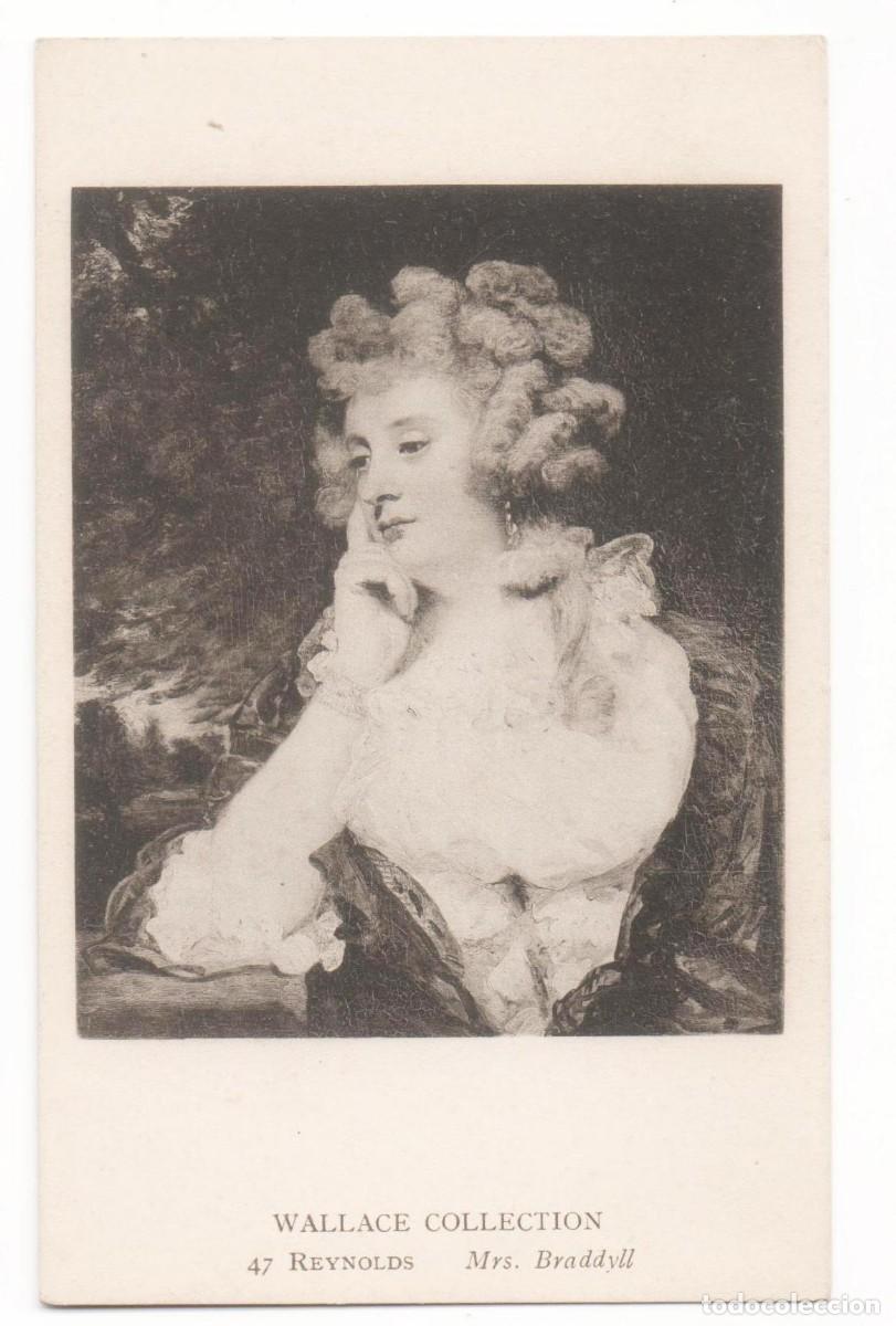 Postais: Postal principios del XX-Wallace Collection-Reynolds-Se&ntilde;ora Braddyll-sin circular-