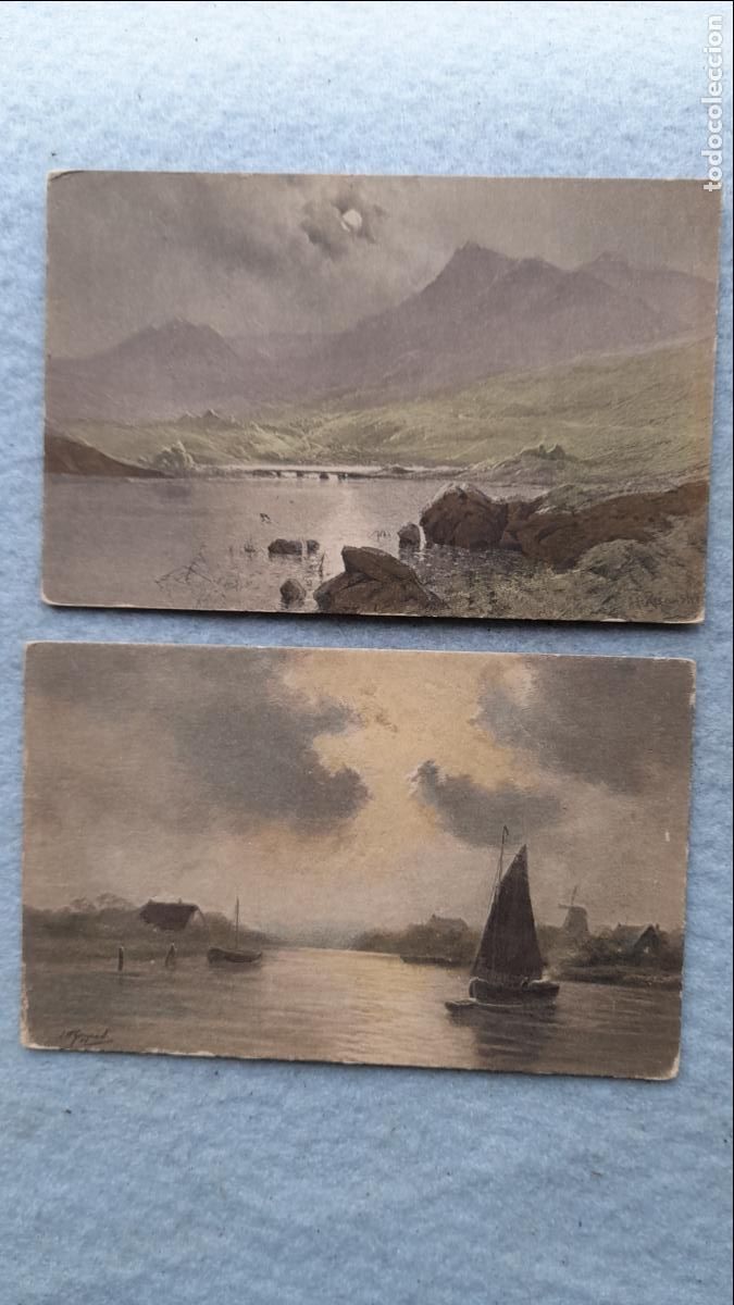 Postales: Lote de 2 Postales. Tem&aacute;tica de Arte. - Foto 1