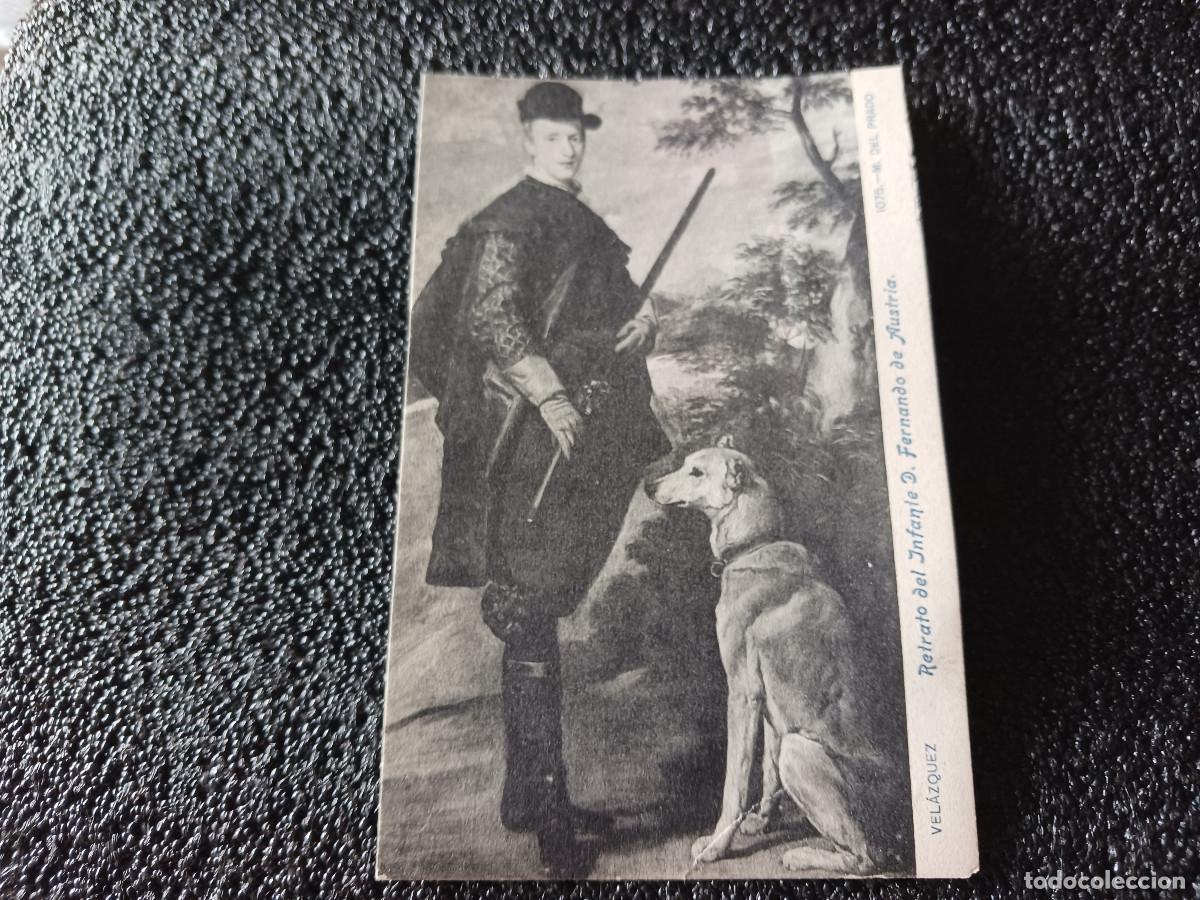 Postales: 1075 VELAZQUEZ - RETRATO DEL INFANTE D. FERNANDO DE AUSTRIA, letra cursiva