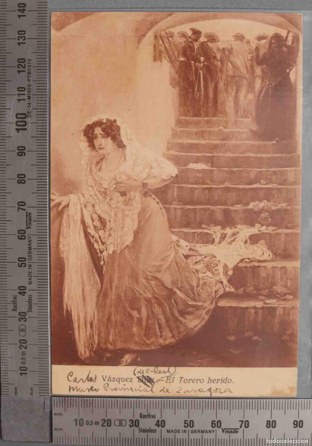 Postales: POSTAL. VAZQUEZ DIAZ EL TORERO HERIDO - Foto 1