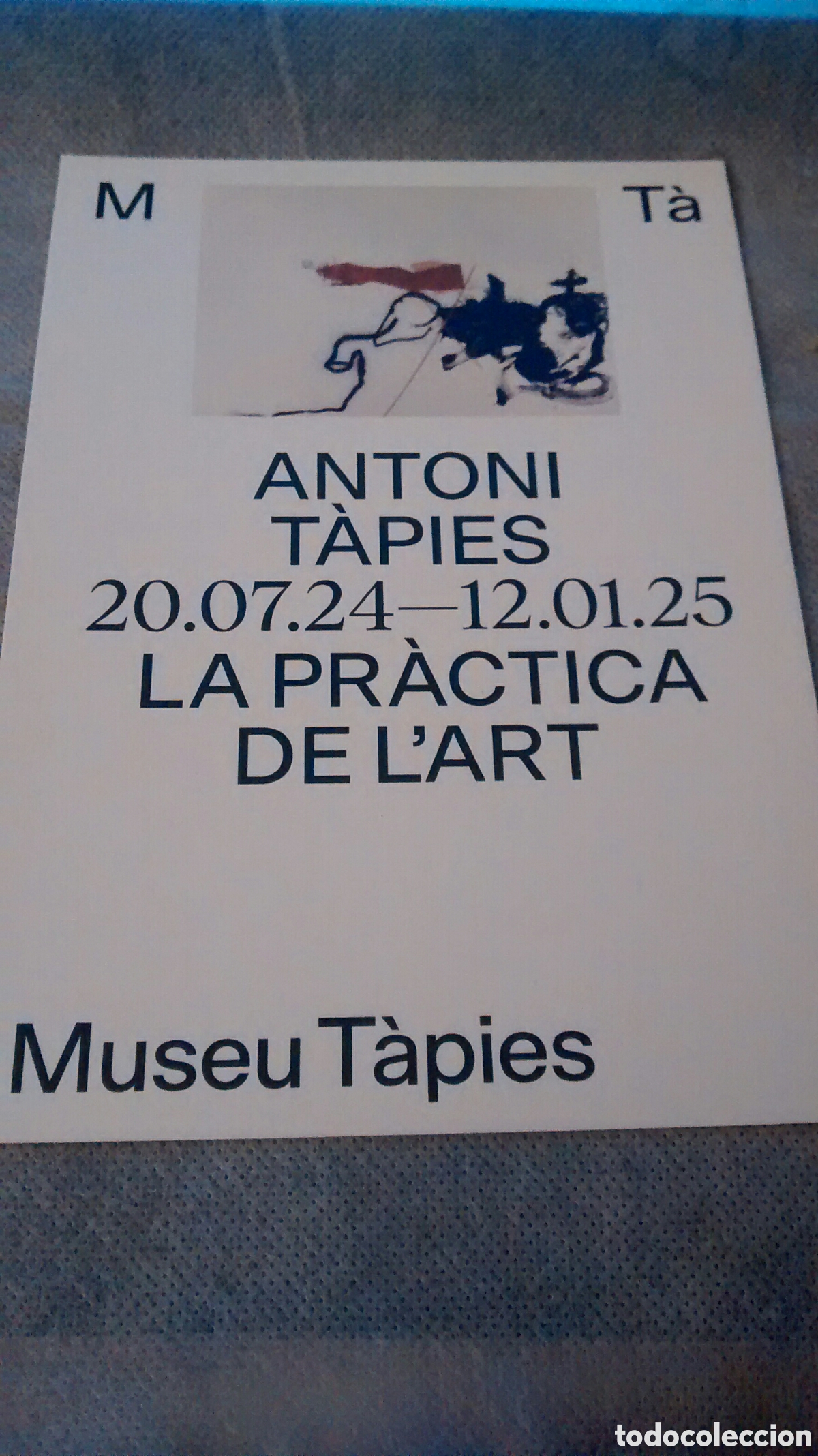Postales: SIMIL POSTAL ANTONI TAPIES. LA PRACTICA DE L&acute;ART - Foto 1