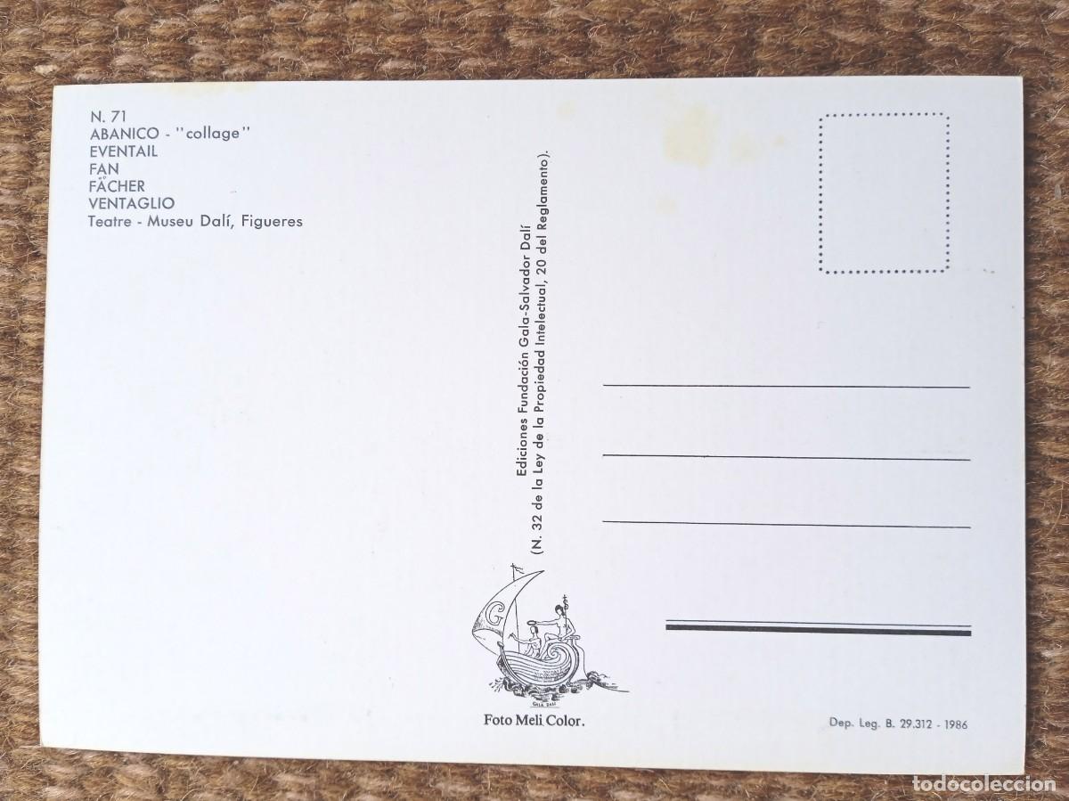 Postales: DALI - ABANICO - MUSEO DALI - FIGUERES - Foto 2
