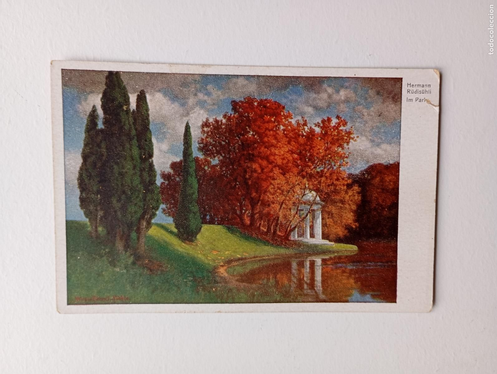 Postales: POSTAL ART&Iacute;STICA HERMANN RUSISUHLI IM PARK. TDKP21Q