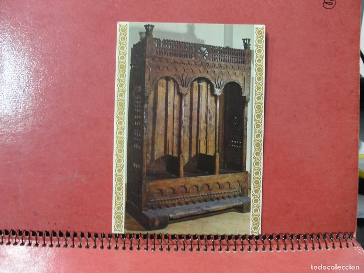 Postales: 1&ordf; SERIE ROMANICA N&ordm; 4 - BANCO DE IGLESIA EN MADERA DE CONIFERA - TA&uuml;LL SIGLO XII