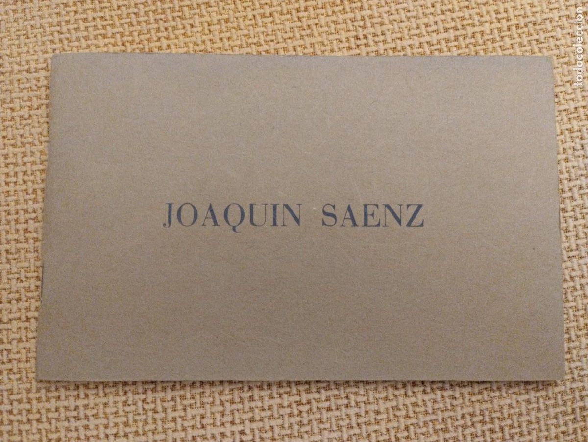 Postales: Librito de postales del pintor Joaqu&iacute;n Saenz - Foto 1