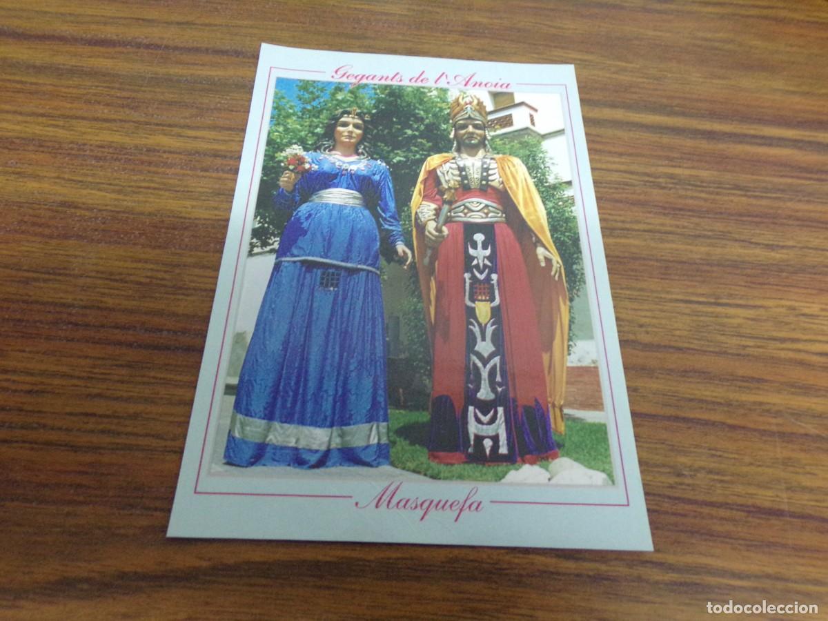 Postales: POSTAL GEGANTS DE L&acute;ANOIA LA VEU DE L'ANOIA MASQUEFA