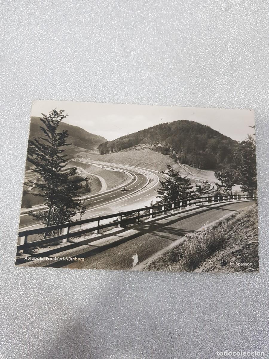 Postales: Postal AUTOBAHN PAR avion escrita - Foto 1